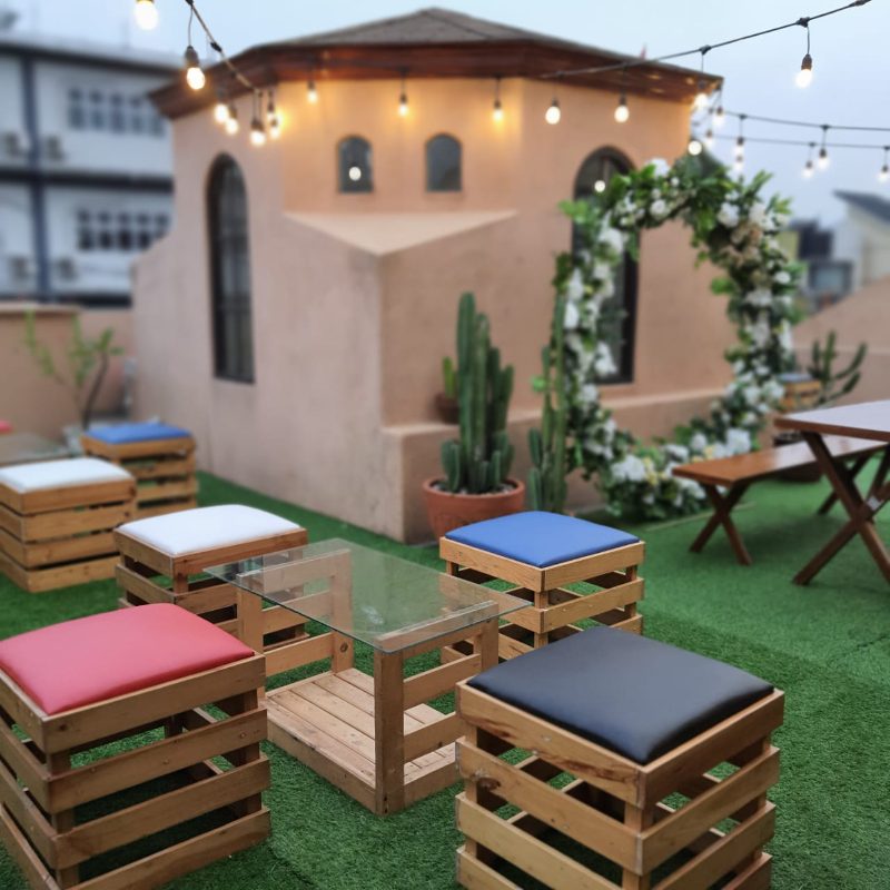 Sofa Puff Kotak Pallet Industrial